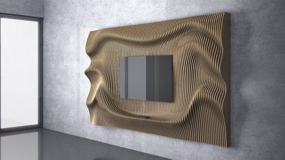 Parametric 3D Rhythmic Wooden Wall Art