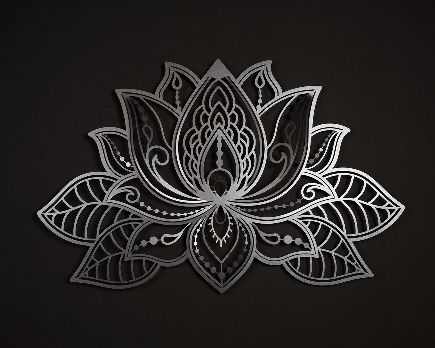 3D Lotus Flower Wooden Wall Art