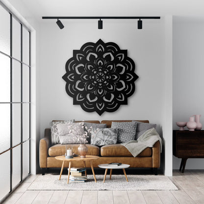 Lotus Flower Wooden Wall Art