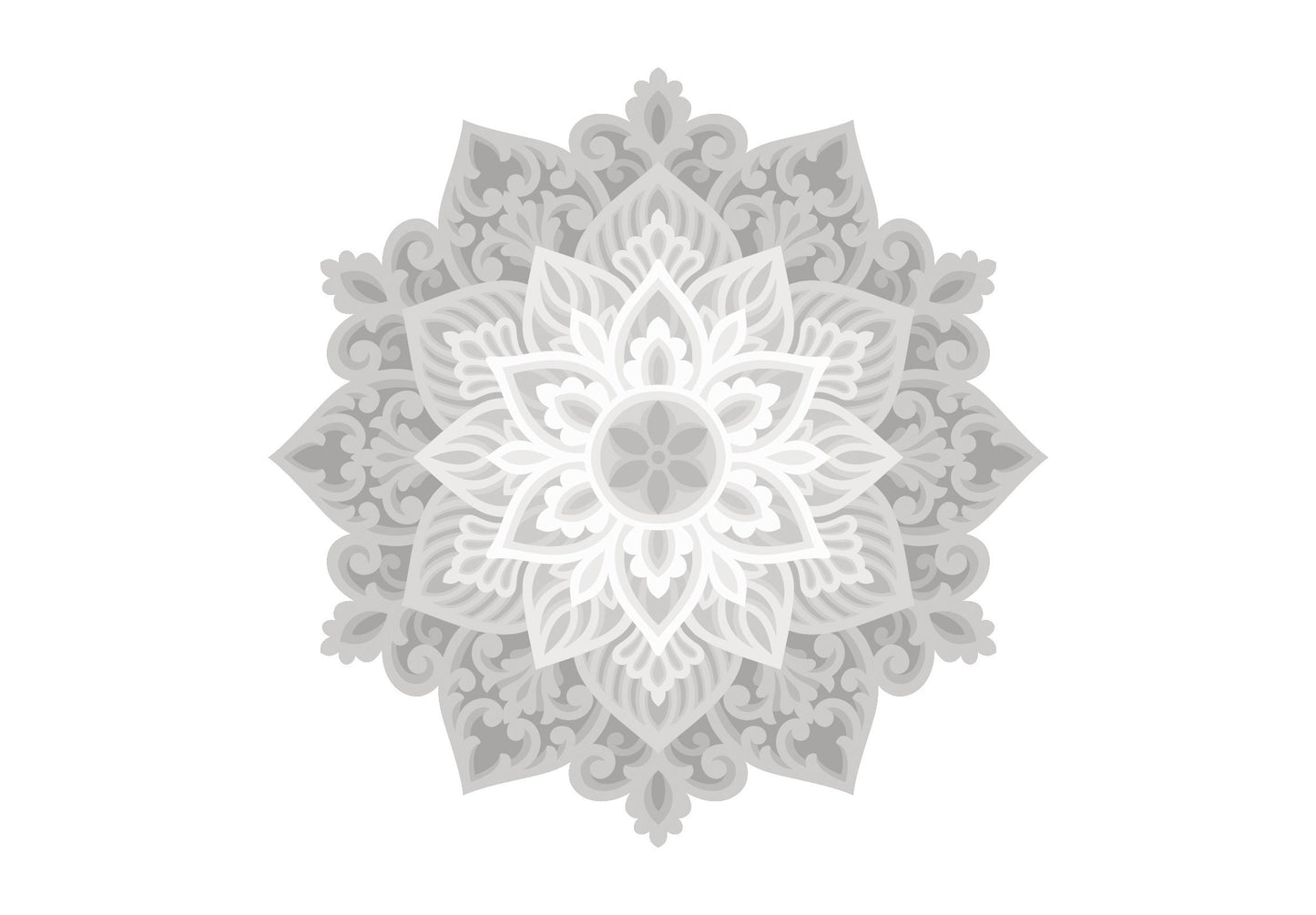 Flower Design Multi-layered Mandala Art