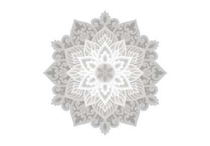 Flower Design Multi-layered Mandala Art