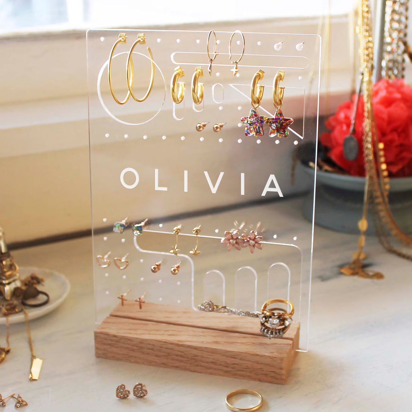 Personalised Jewellery Stand With Multiple Designs