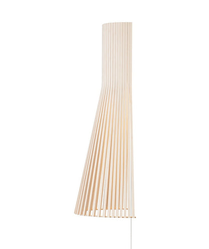 Cone Shape Wooden Wall Lamp