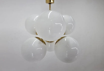 6 Light Handmade Atomic Glass Ball Sputnik Chandelier