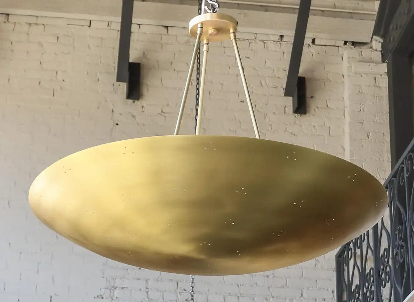 3 Lights Handmade Mid Century Sputnik Chandelier