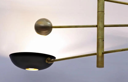 3 Light Pendant Modern Brass Sputnik Chandelier