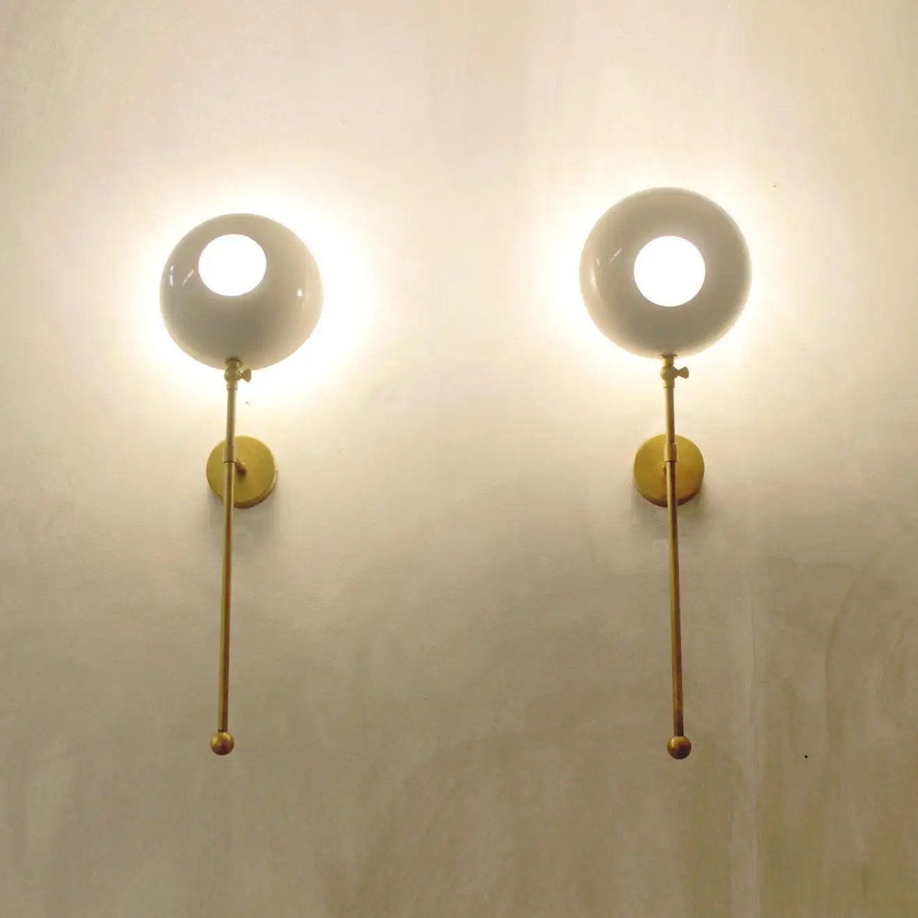 Handmade Pair of Italian Wall Lights