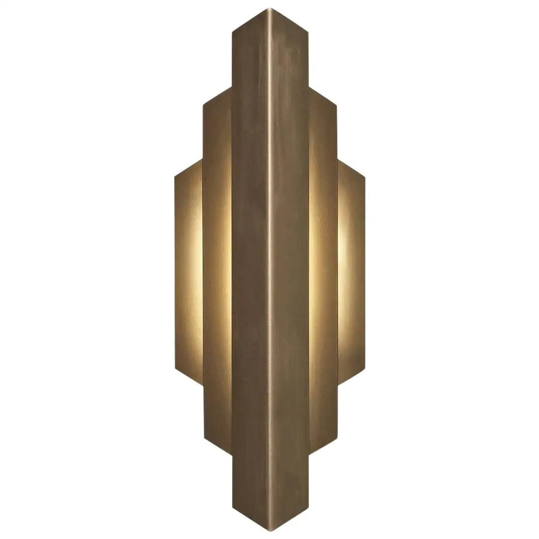 Vertical Geometric Modern Handmade Wall Sconce