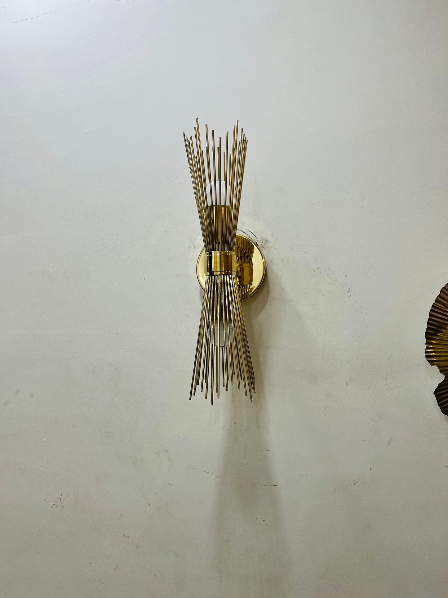 Handmade Brass Sputnik Wall Scone