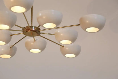 10 Arms Large Italian Modern Sputnik Chandelier