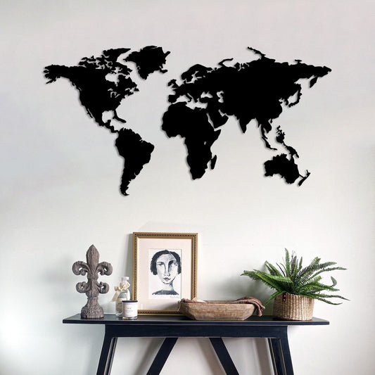 3D Wooden World Map