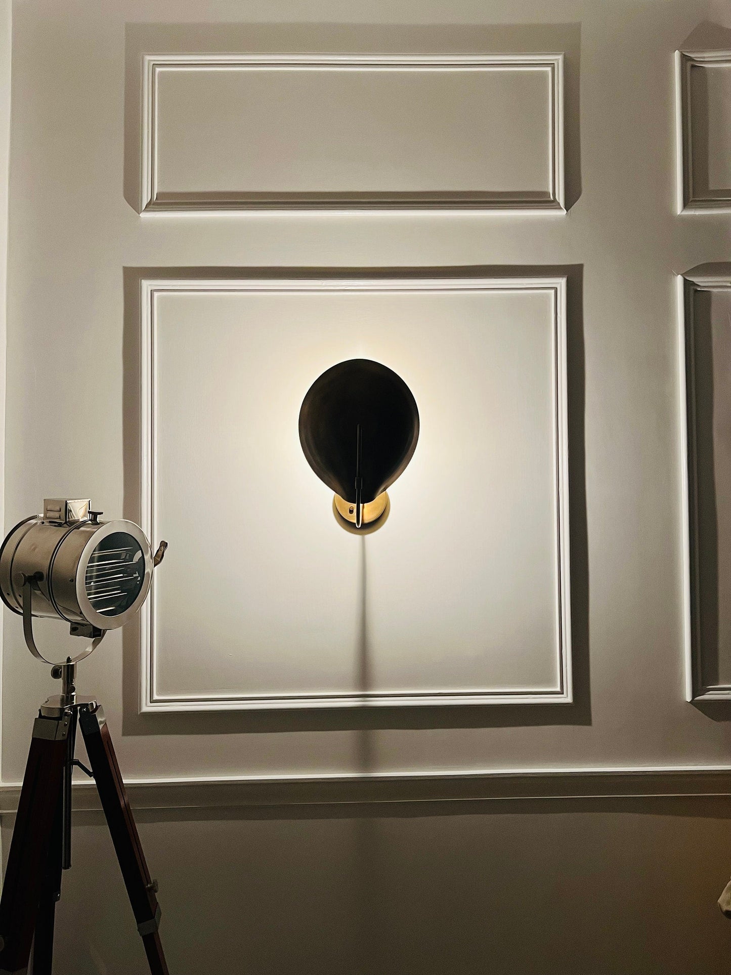 Handmade Curved Brass Shades Wall Scone