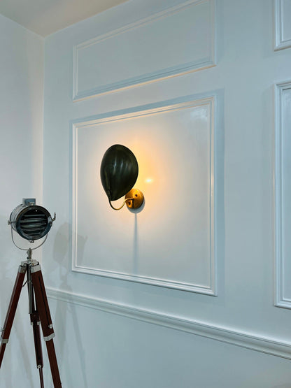 Handmade Curved Brass Shades Wall Scone