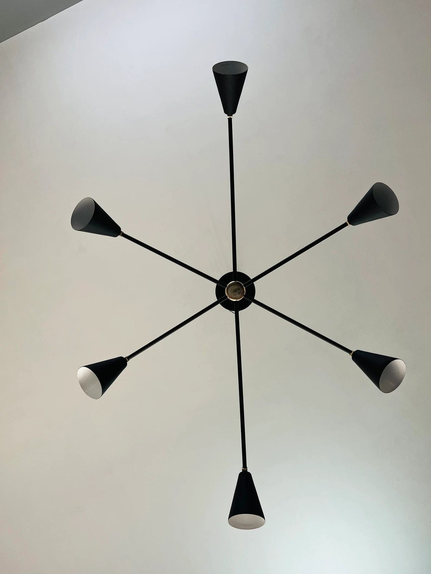 6 Arms 6 Light Handcrafted Sputnik Chandelier