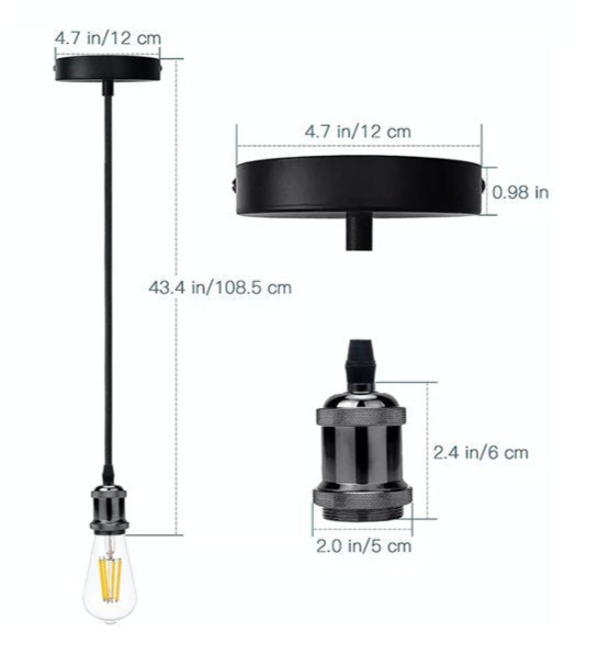 Handmade Wooden Hanging Round Lampshade