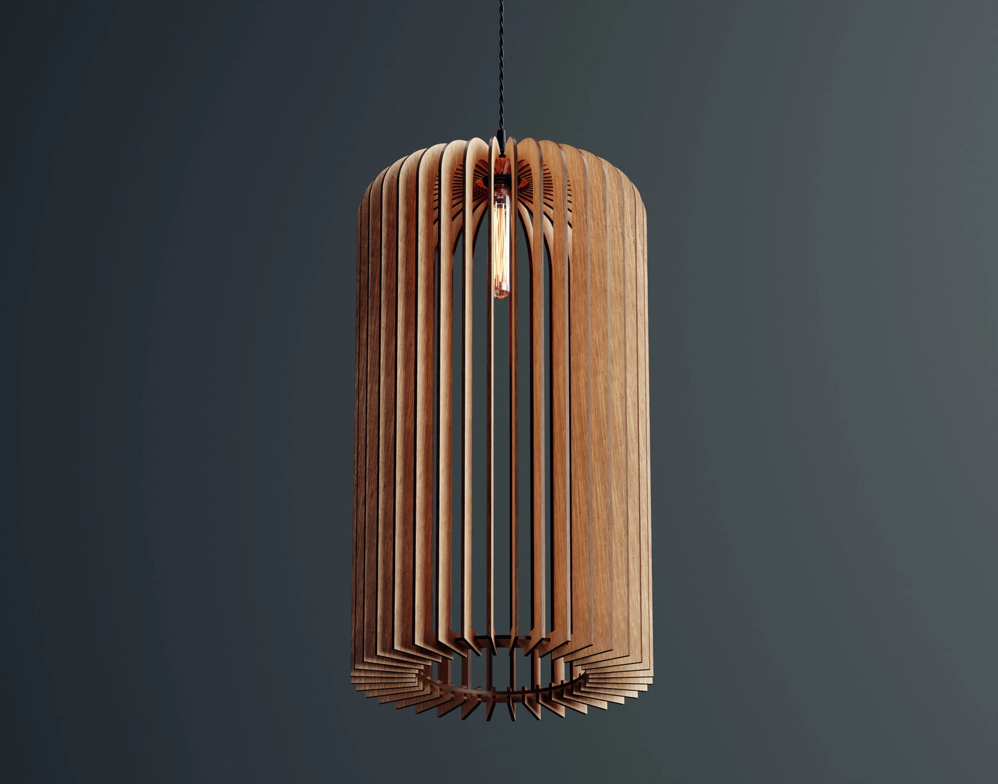 Modern Wooden Chandelier Lampshade