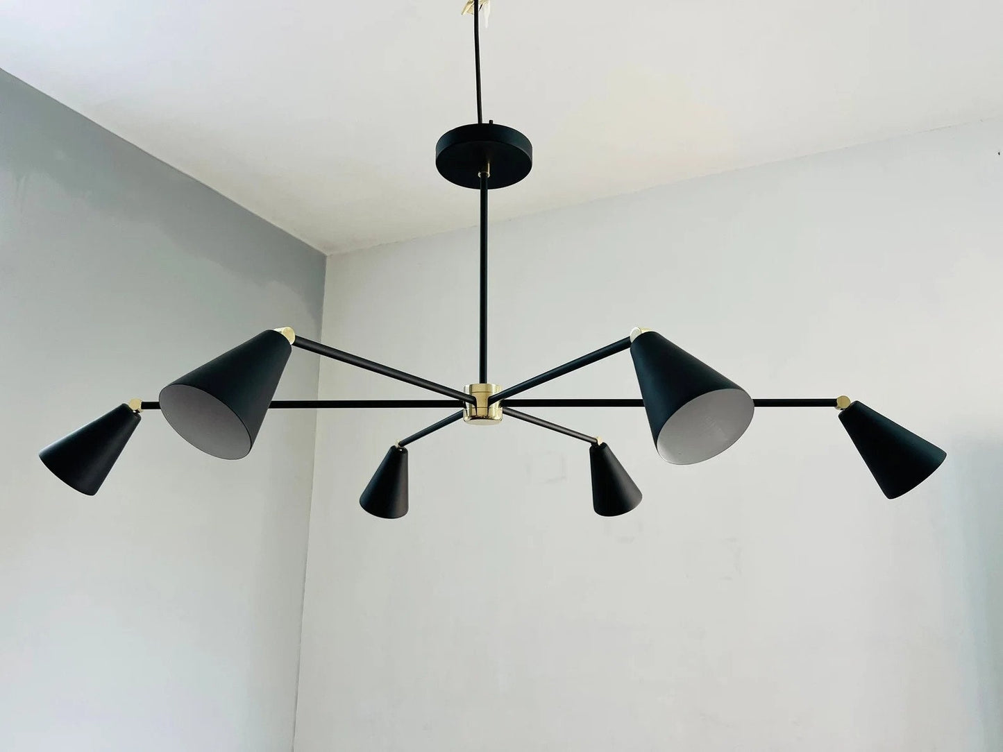 6 Arms 6 Light Handcrafted Sputnik Chandelier