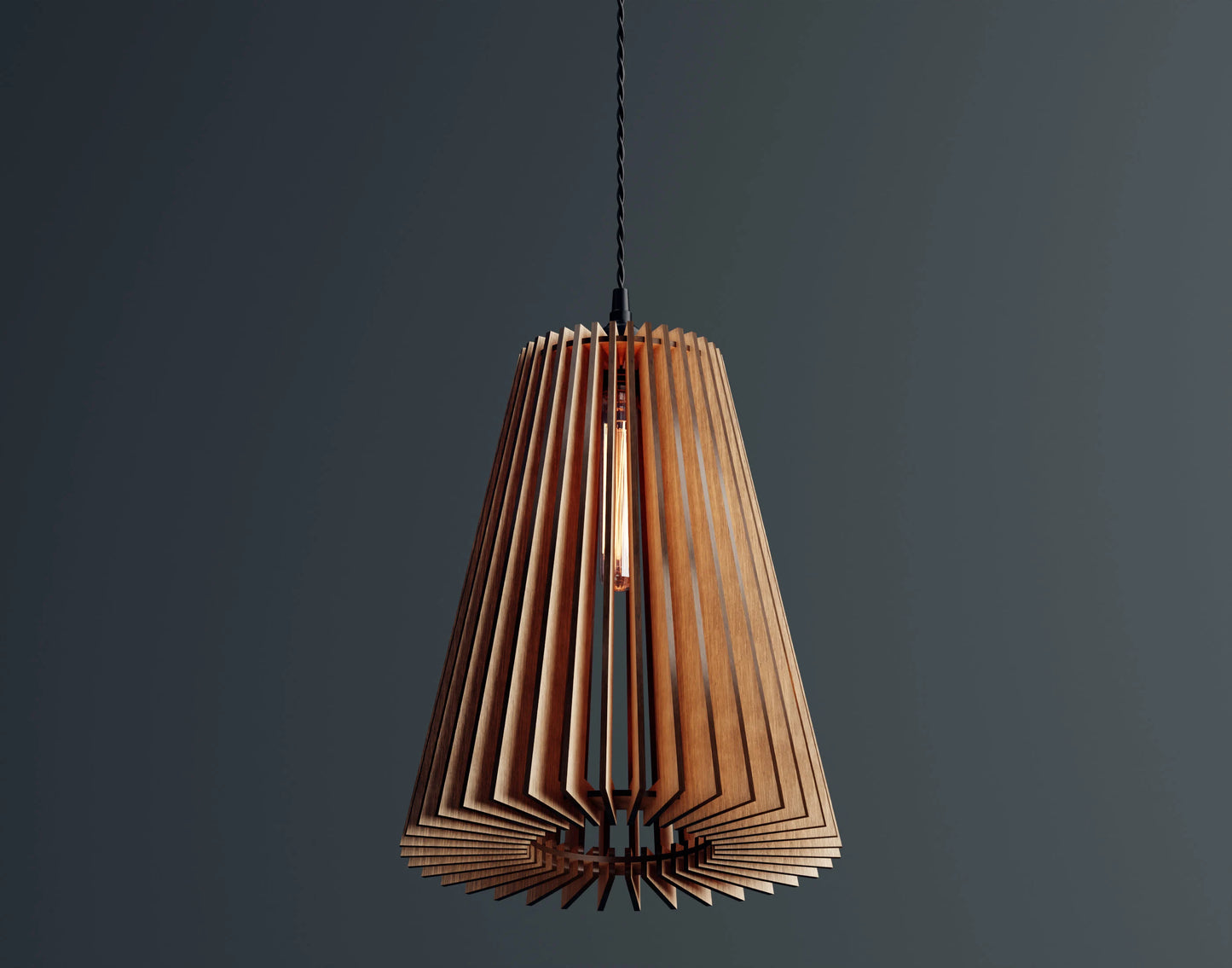 Wooden Pendant Ceiling Lamp Shade