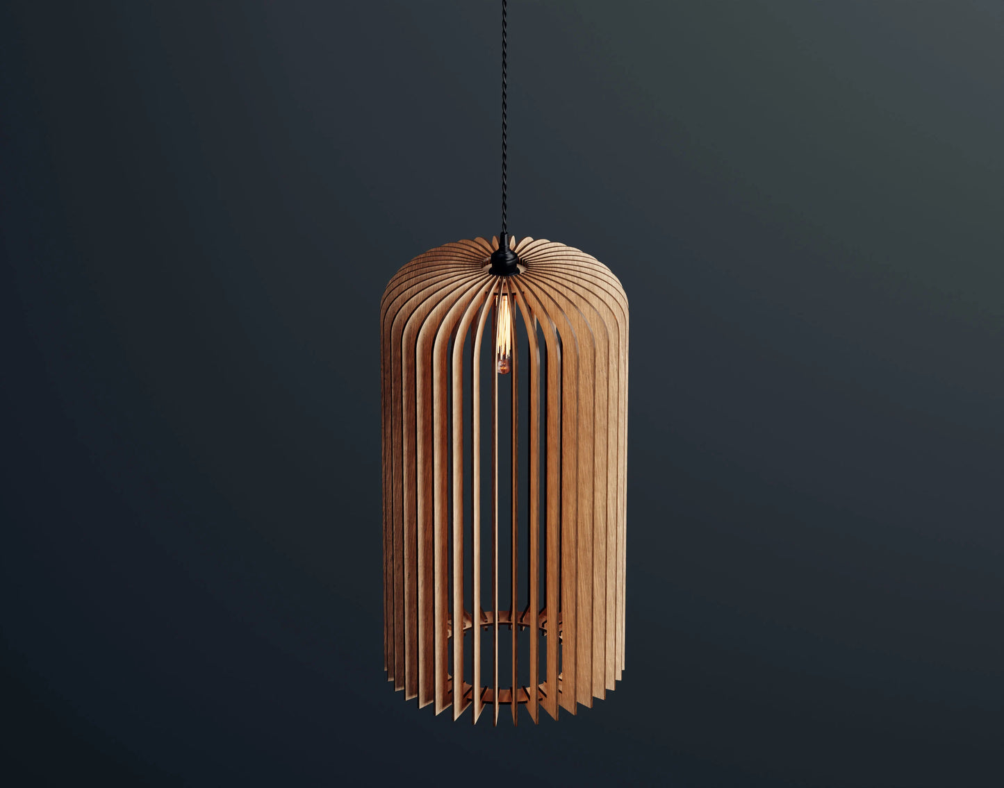 Modern Wooden Chandelier Lampshade