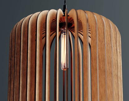 Modern Wooden Chandelier Lampshade