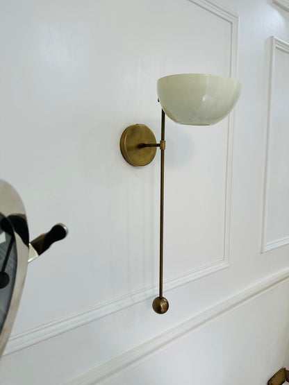 Handcrafted Brass Italian Wall Scone