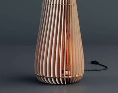 Handmade Wooden Table Lampshade