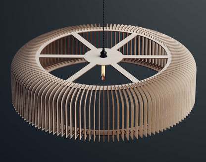 Modern Wooden Pendant Lampshade