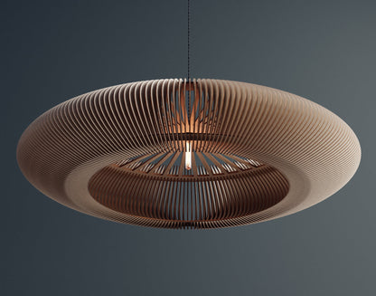 Modern Handmade Wooden Pendant Lampshade