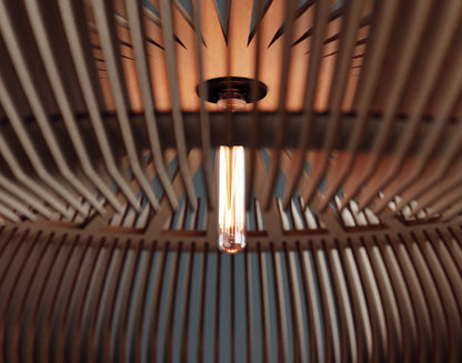 Modern Handmade Wooden Pendant Lampshade