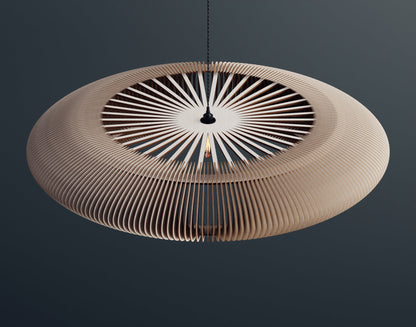 Modern Handmade Wooden Pendant Lampshade