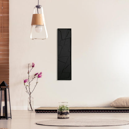 Black Modern Geometric Wooden Wall Art