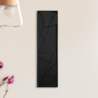 Black Modern Geometric Wooden Wall Art