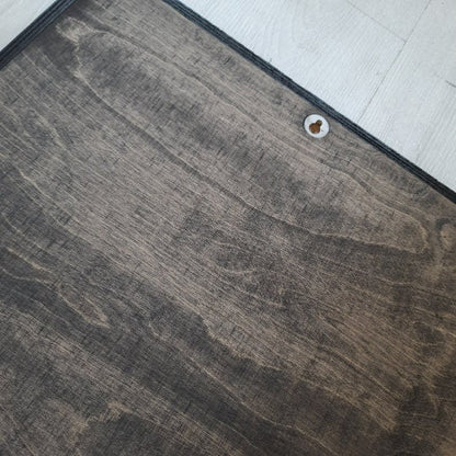 Black Modern Geometric Wooden Wall Art