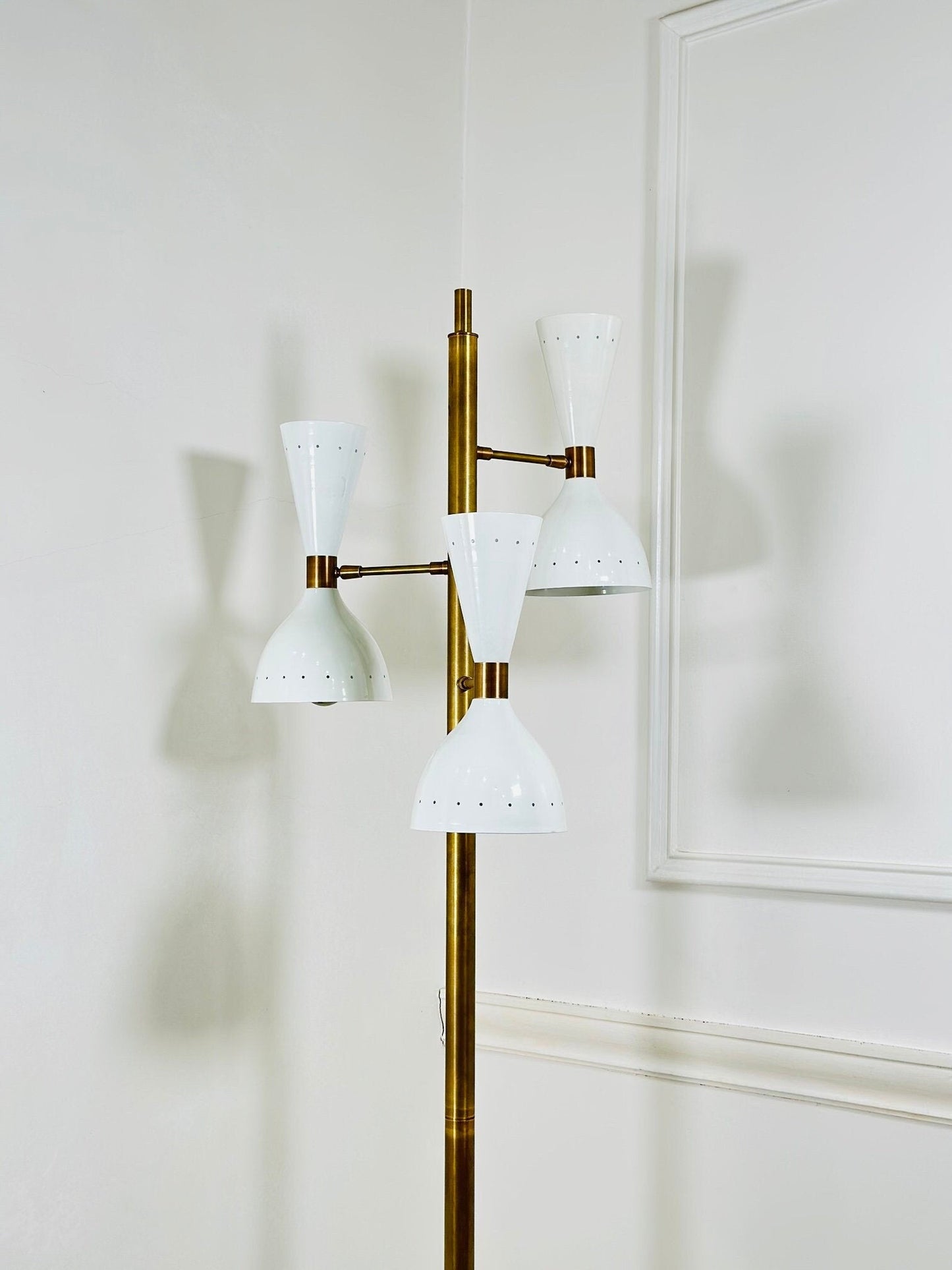 3 Arms Modern Brass Handcrafted Floor Lamp