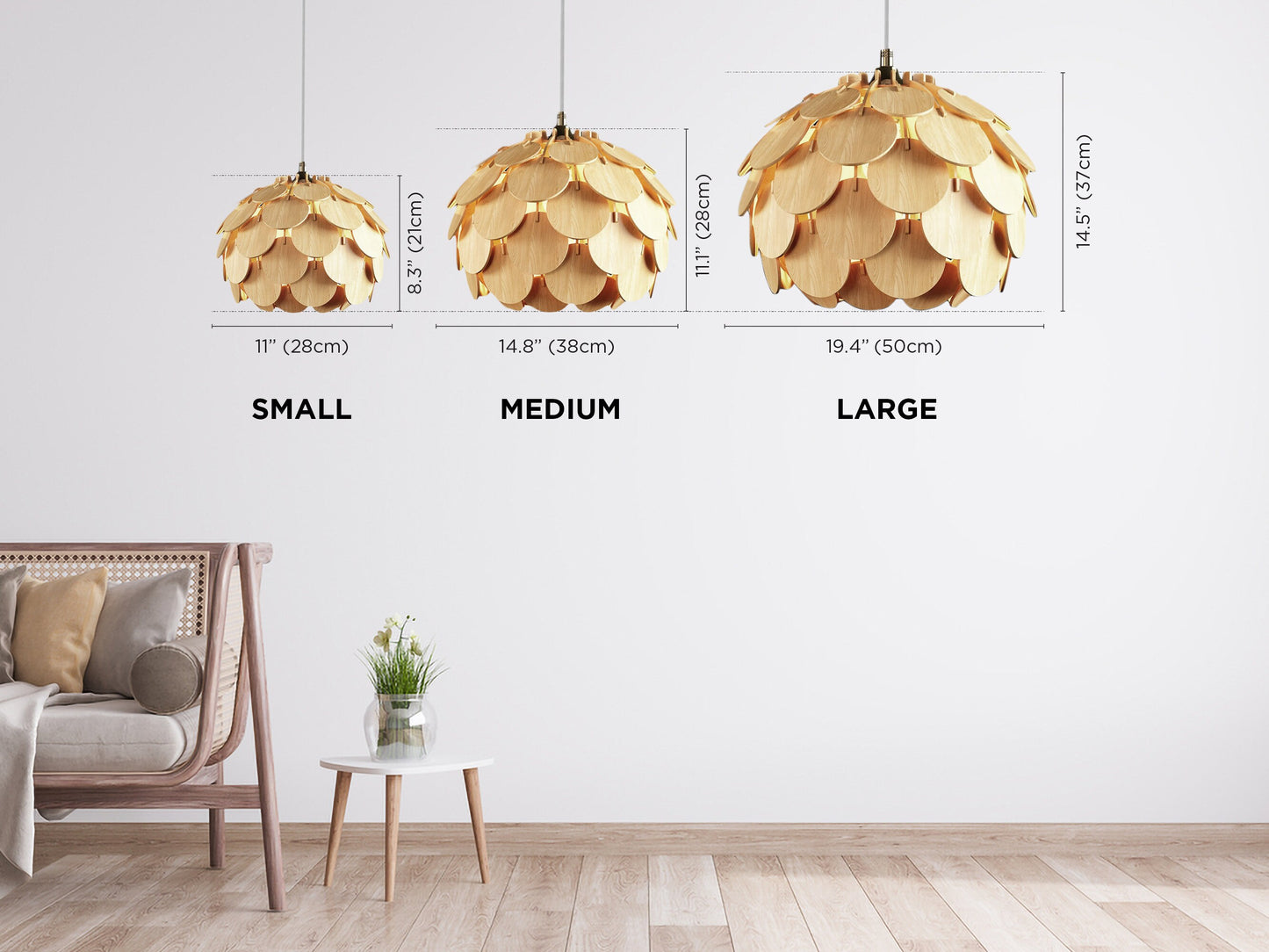 Modern Wooden Pendent Lamp