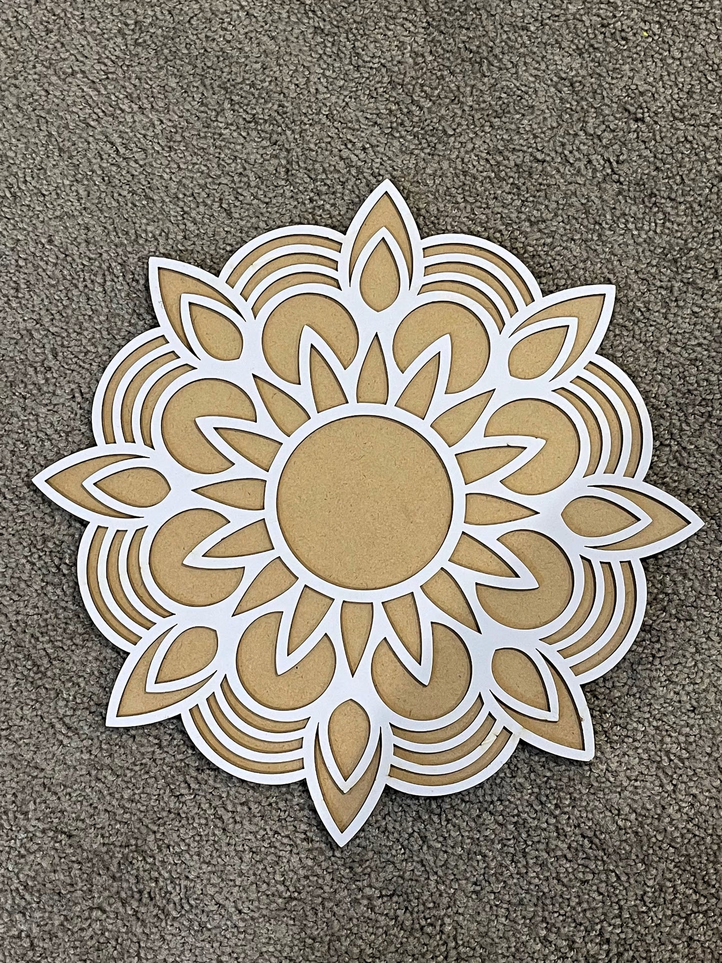 Circle Star Design Pre Marked Rangoli