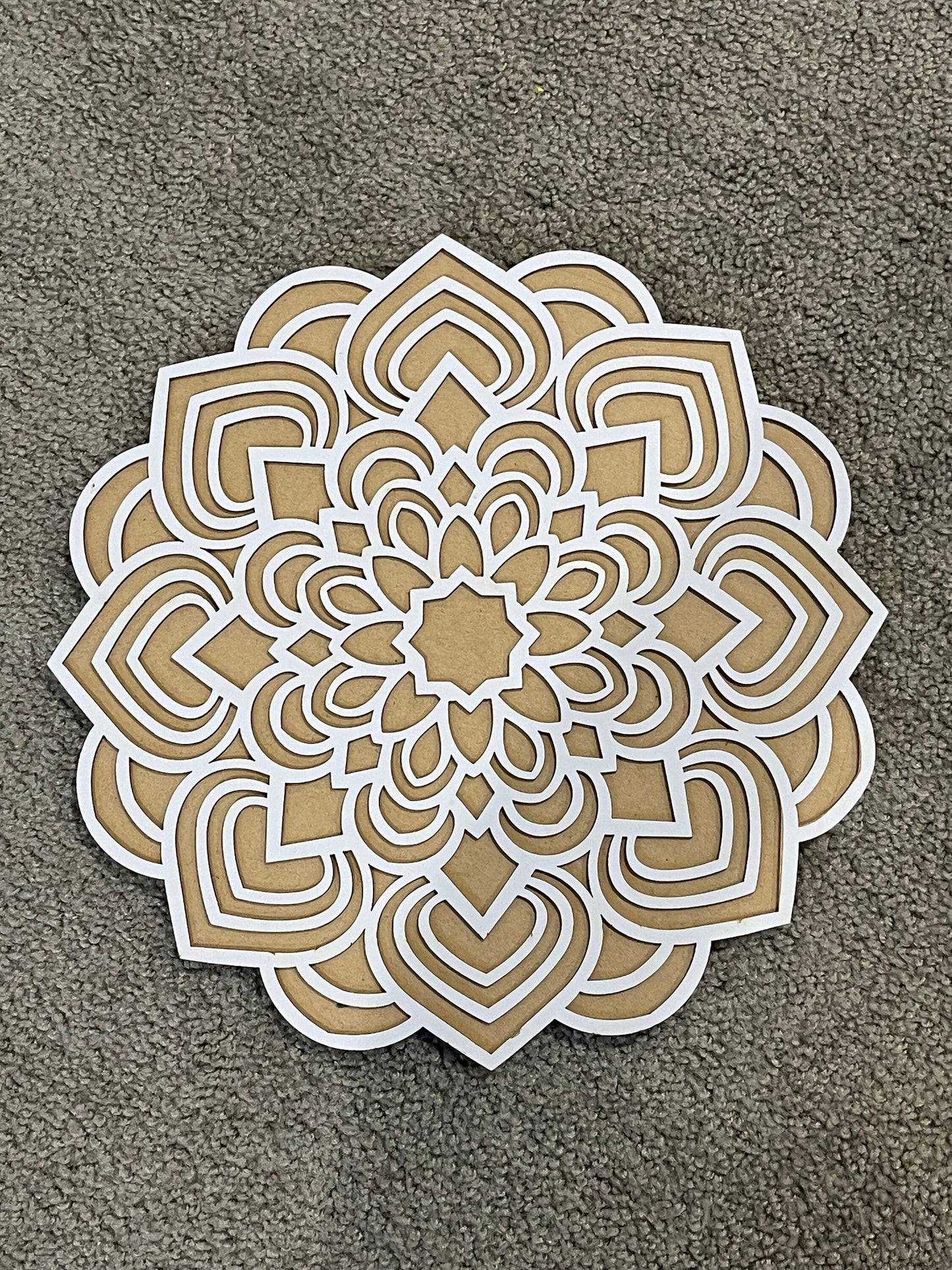 Multi Flower Design Pre Marked Rangoli