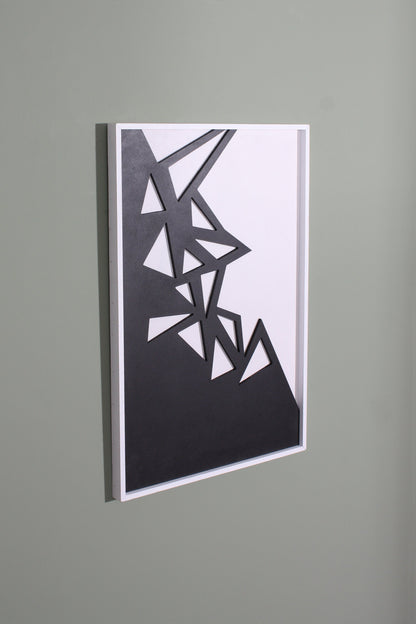 Triangular Geometric Design Wooden Wall Art