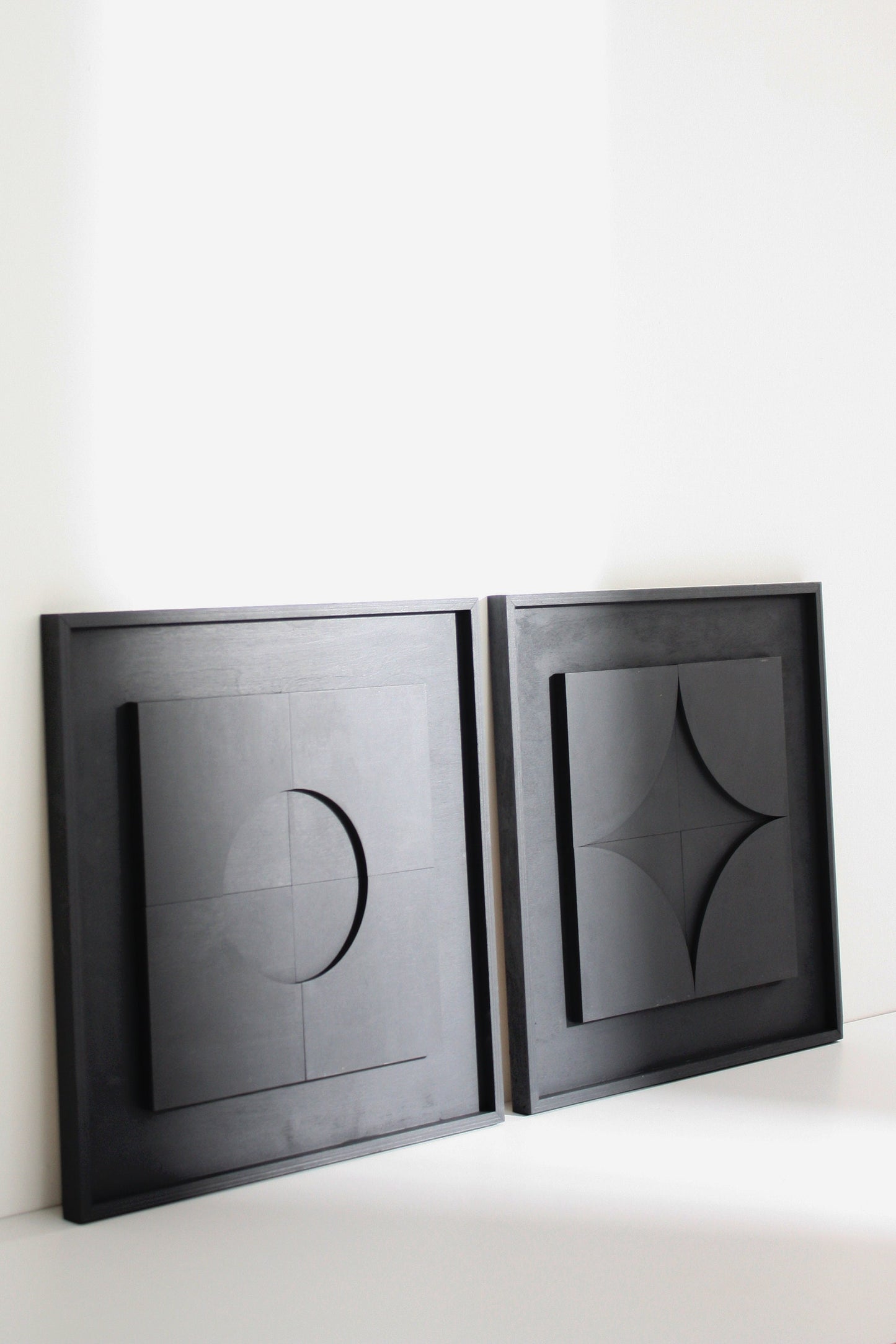 Anthracite Design 4 Panel Modern Wall Art