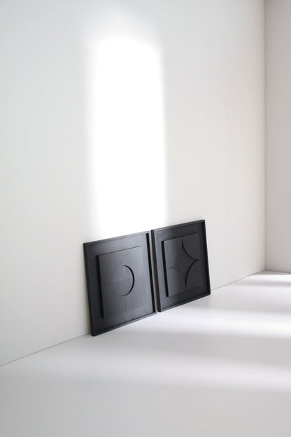 Anthracite Design 4 Panel Modern Wall Art