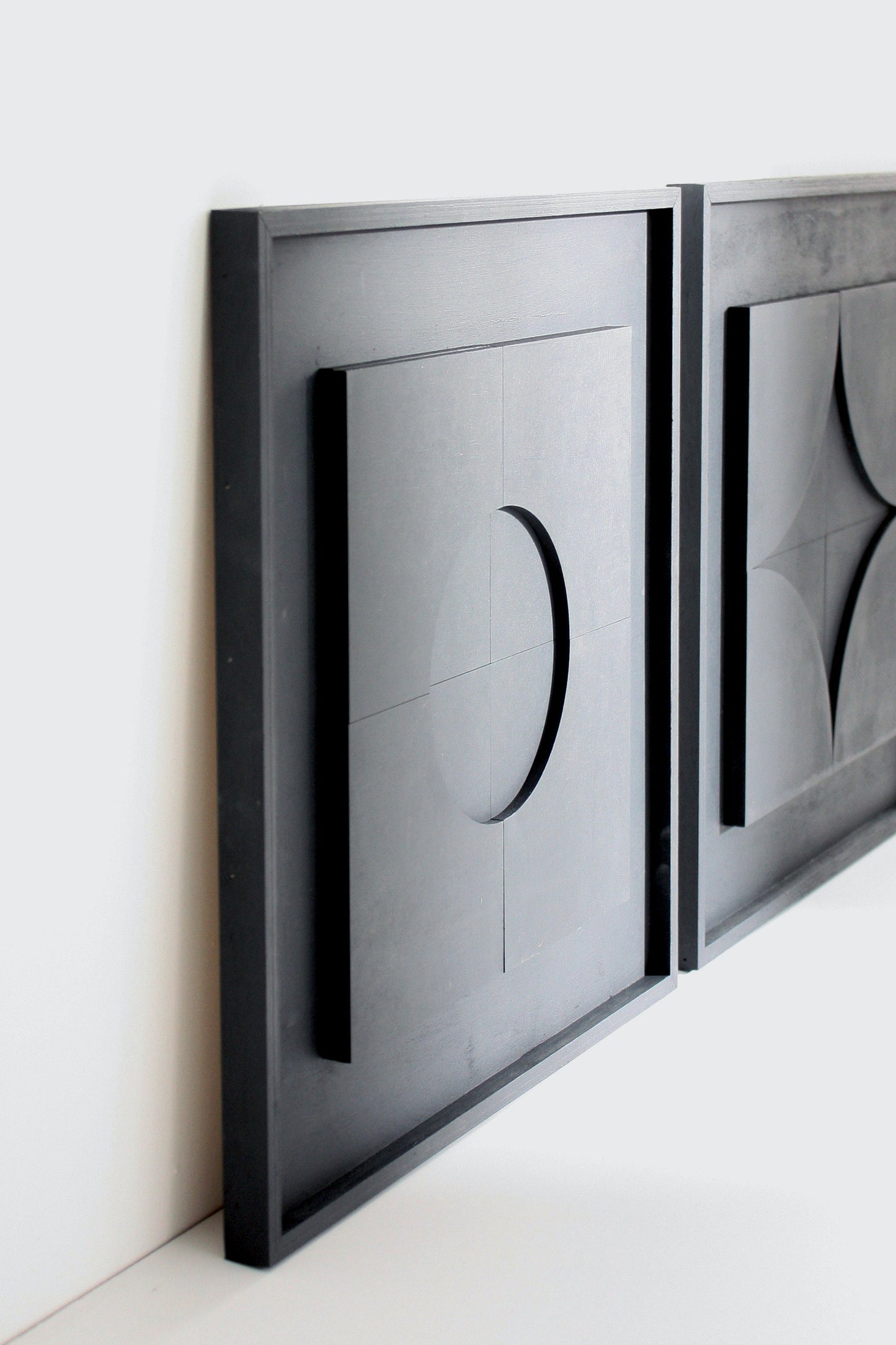 Anthracite Design 4 Panel Modern Wall Art