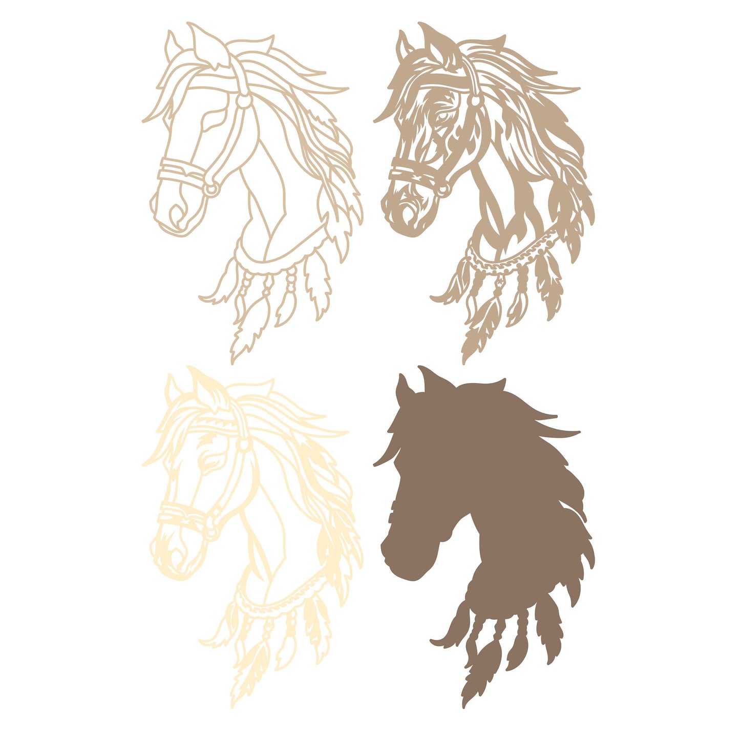 Horse Multi Layered Design