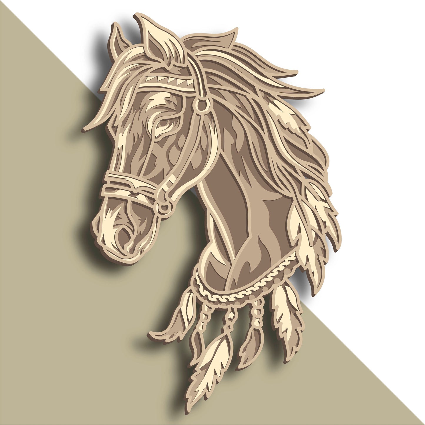 Horse Multi Layered Design