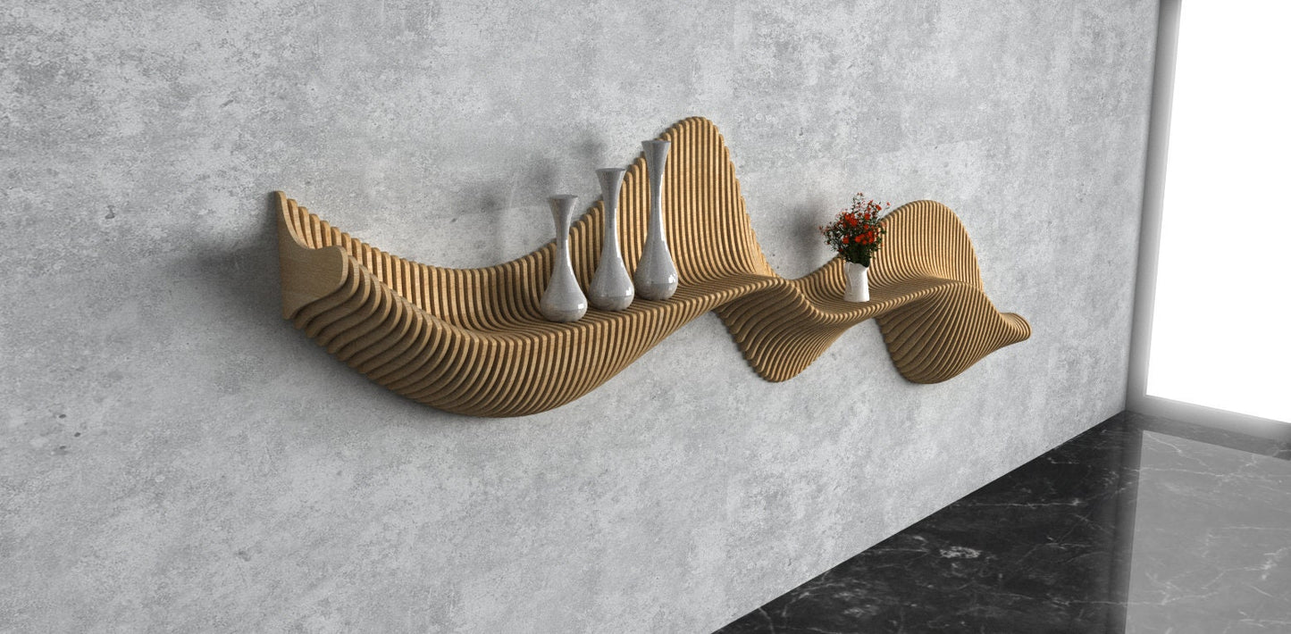 3D Wooden Parametric Hanging Wall Art