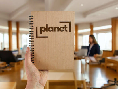 Custom Logo Wooden Notebook