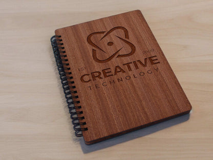 Custom Logo Wooden Notebook