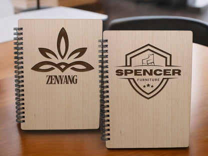 Custom Logo Wooden Notebook