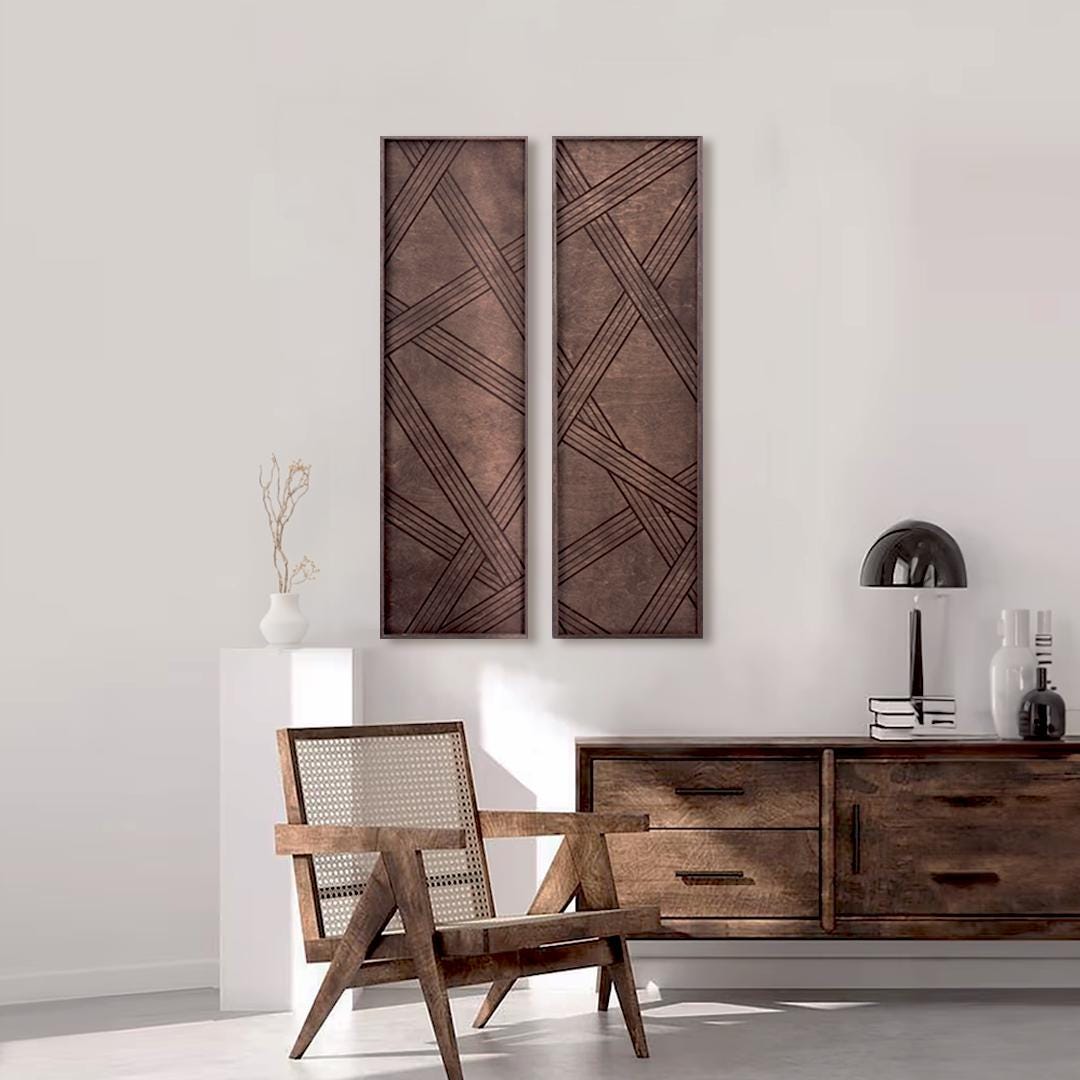 Geometric Wooden Wall Art