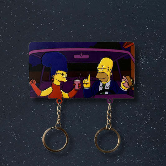 Simpsons Dancing Handmade Keychain Holder