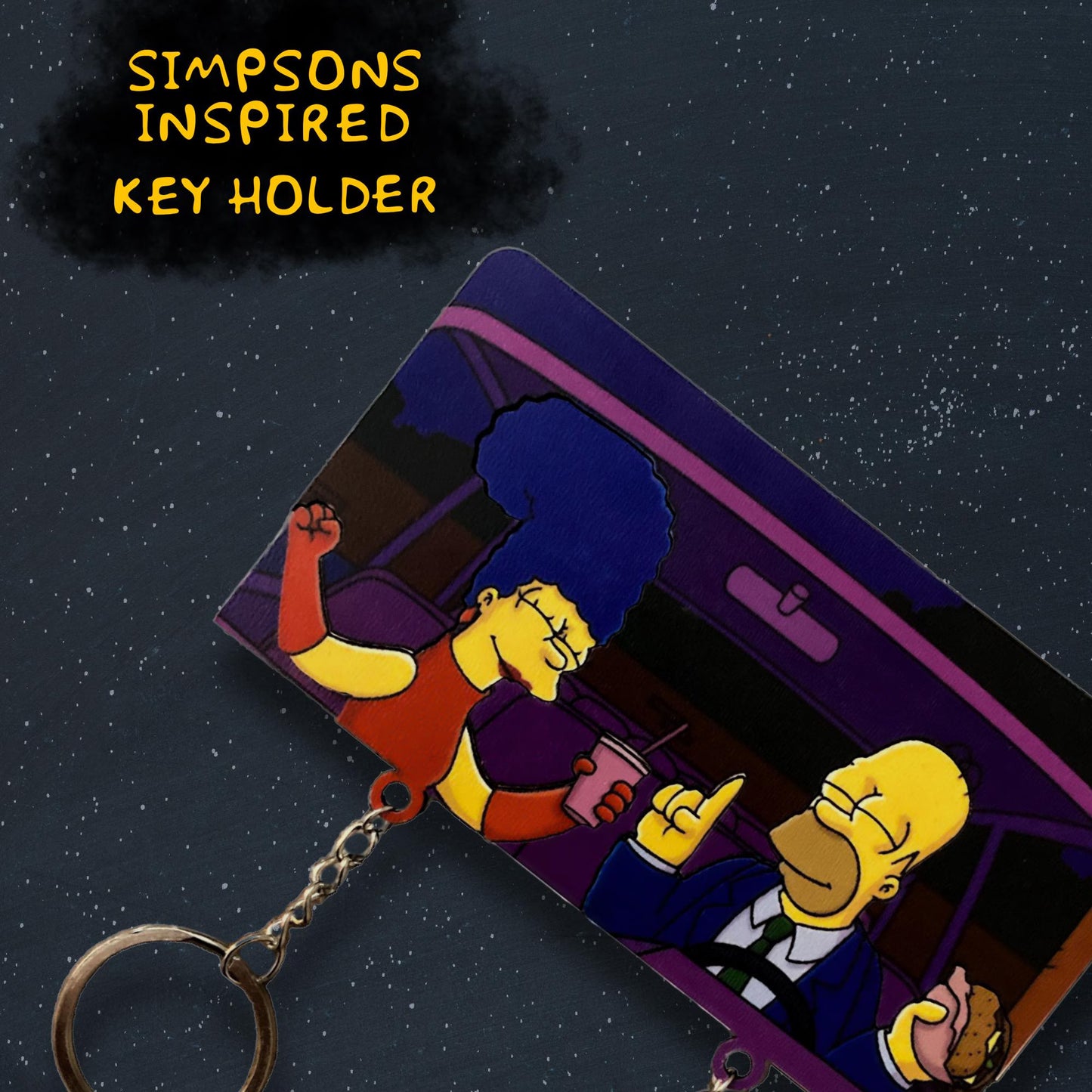 Simpsons Dancing Handmade Keychain Holder